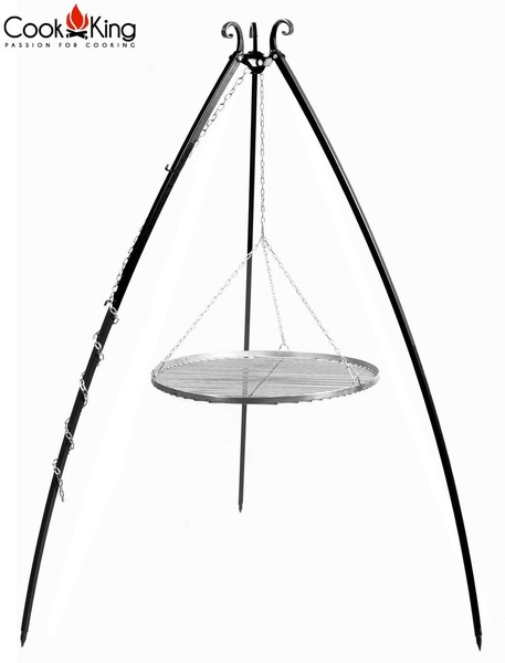Cookking 21011 Schwenkgrill 200Cm - Grillrost Aus Edelstahl 60Cm-image