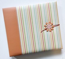 Flower Scrapbook Album, Family Photo Album, 8 By 8 Photo Book, Baby Photo Album