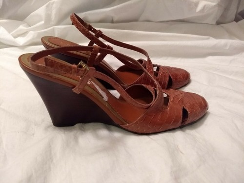 Lauren Ralph Lauren Brown Snake Skin 