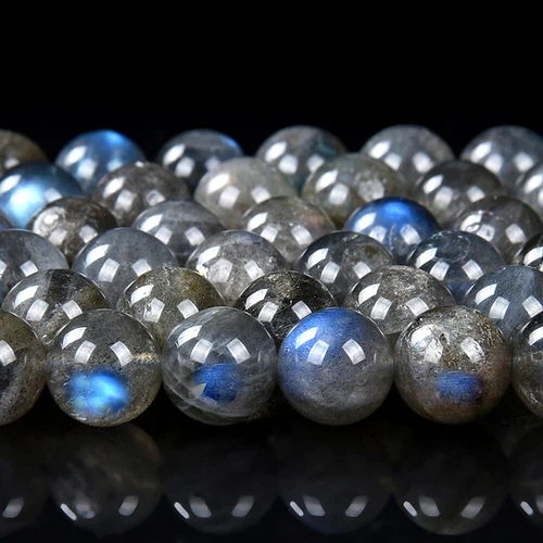 Natürlicher Labradorit Grd AA Rund 5 mm 6 mm 7 mm 8 mm 9 mm 10 mm 11 mm Lose Perlen (D497) - Bild 3 von 3