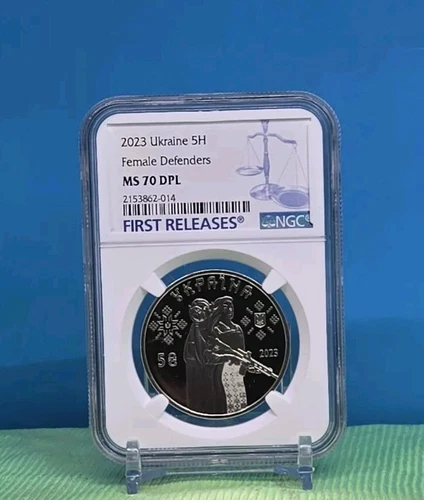 2023 UKRAINE 5H - FEMALE DEFENDERS - NGC MS70 - COIN