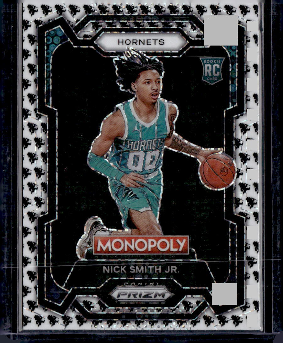 2023-24 Panini Prizm Monopoly #14 Nick Smith Jr. Monopoly Man Black & White