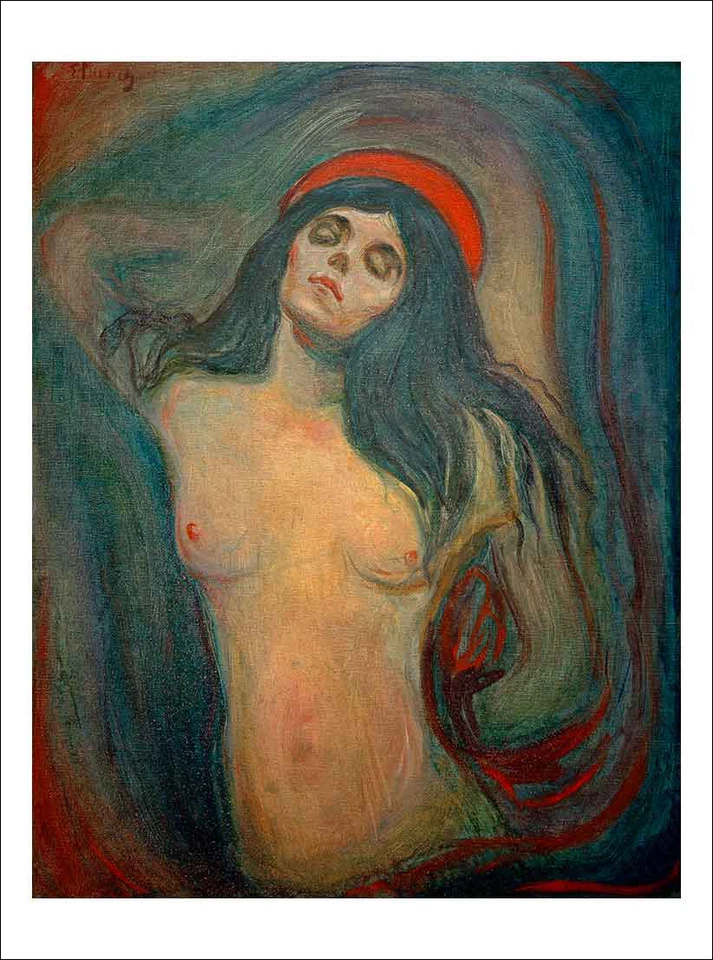 Munch Madonna bellas artes impresión giclee póster galería arte de pared impresión de arte famoso Foto 4 de 4