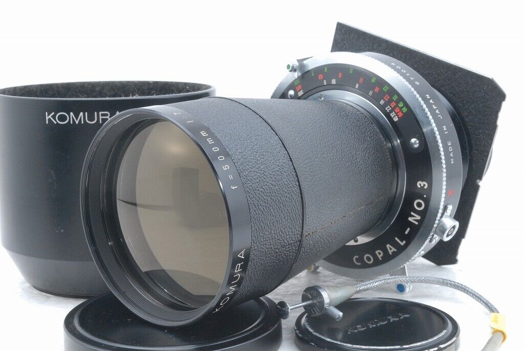 Sankyo Kohki Komura 500mm f/7 f 7 Lens w/Copal No,3 *3501315 Sankyo Kohki Komura 500mm f/7 f 7 Lens w/Copal No,3 *3501315