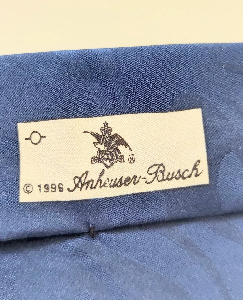 Budweiser Bud Light Men's Tie Genuine Collection Frogs Lily Pads 1996 MMG Corp - Image 3 of 4