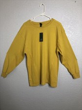 Wild Fable Womens Yellow Sweater Pullover Scoop Neck NWT Size M