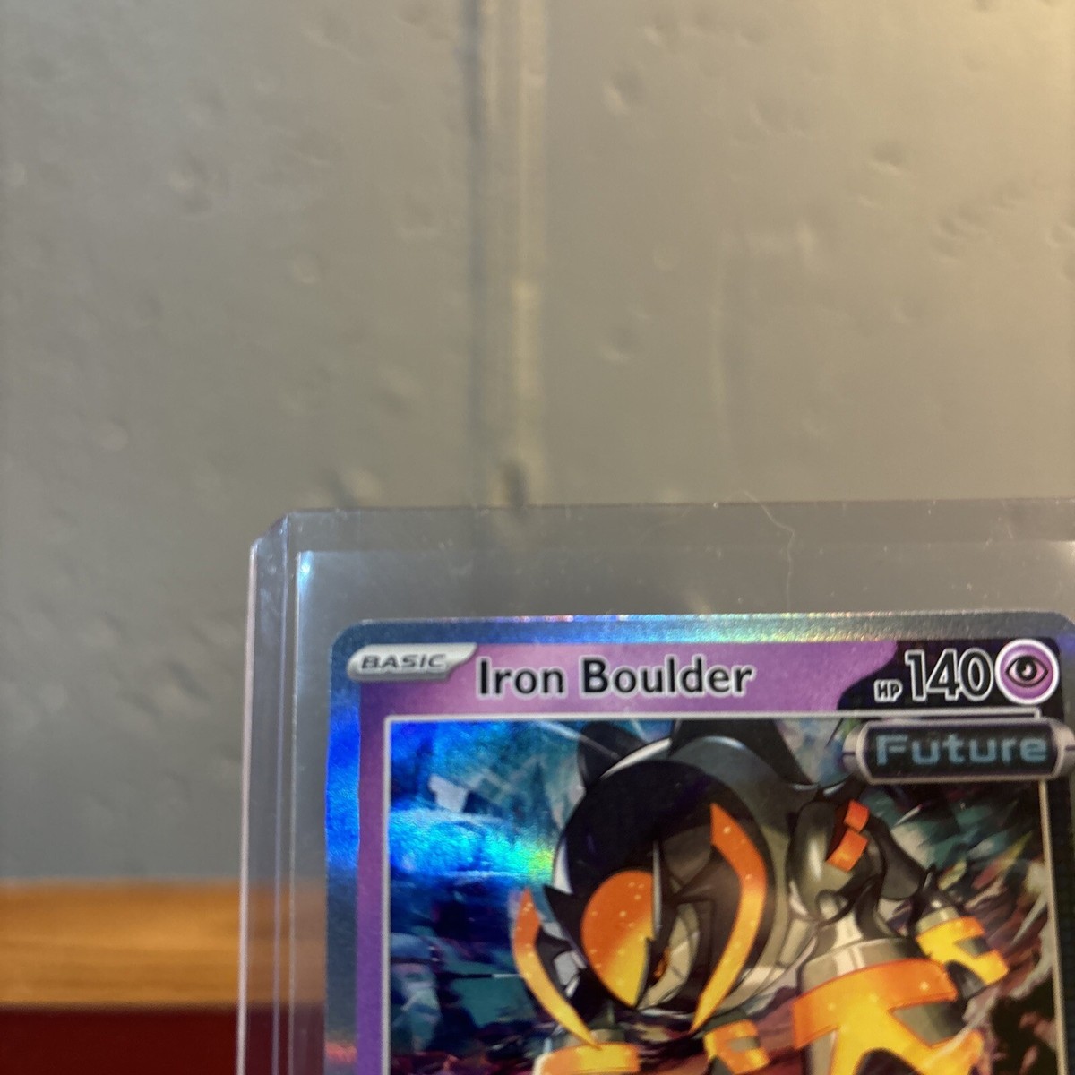 071 142 pokemon card Iron Boulder Holo Stellar Crown 071/142, NM Pokemon Card main image 0