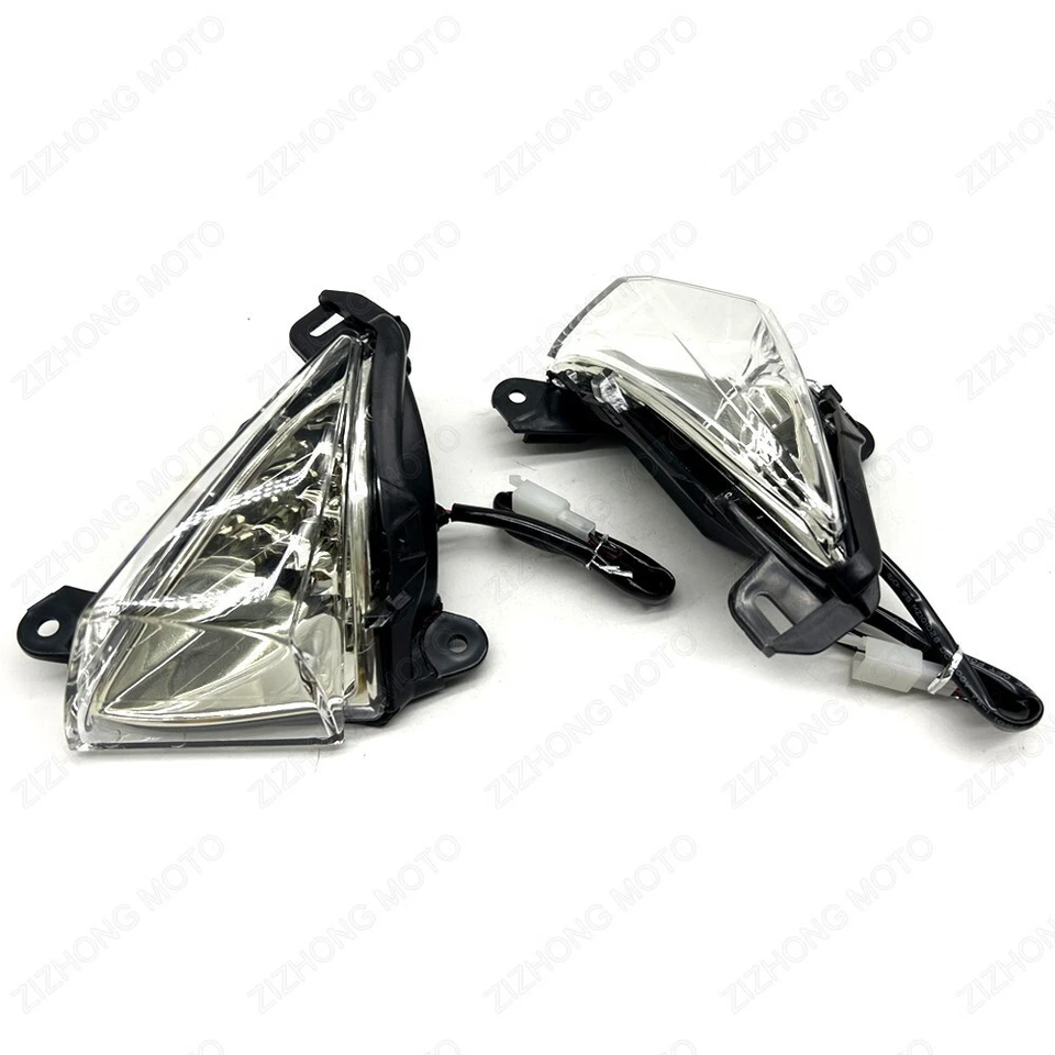 Luz de señal de giro delantera LED transparente para Kawasaki Z1000 Z750 GTR1400 Concours 14 Foto 4 de 4