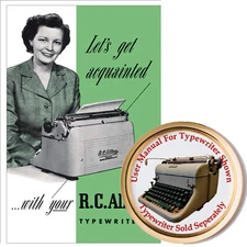 R.C. Allen 600 Typewriter Owner's Manual User Manual Instruction Manual