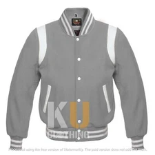 Varsity Bomber Letterman High Quality Wool & Real Cowhide Leather Sleeves Jacket