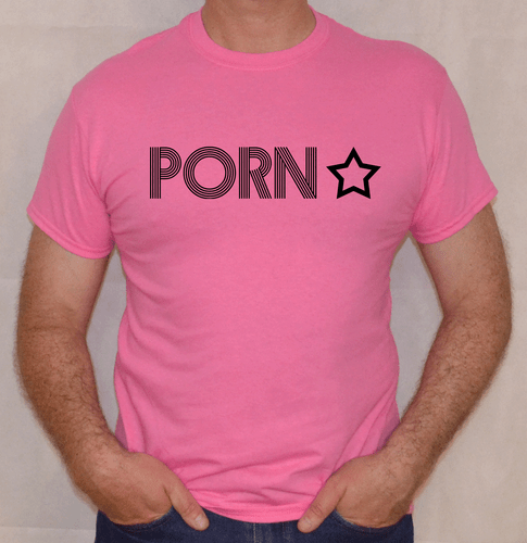 PORN STAR ,FANCY DRESS,FUN PINK,FUN, T SHIRT  - Picture 1 of 1