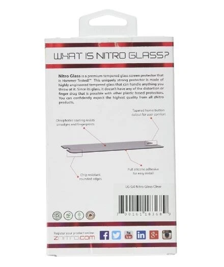 Protector Pantalla Cristal Templado ZNitro Nitro para LG G4, Transparente Foto 2 de 4