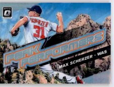 2019 Optic Silver Holo Peak Performers Max Scherzer Refractor Prizm Nationals