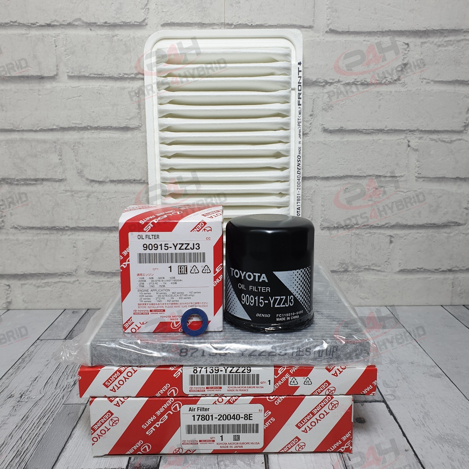 GENUINE LEXUS RX300 SERVICE FILTERS MCU38 3.3L 2003-2008 WITH FILTERS & WASHER