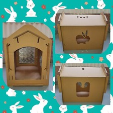 The Special Cozy Bunny Cardboard House Toy for Rabbits