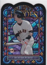BUSTER POSEY Die-Cut 2013 TOPPS GALLERY OF HEROES Baseball Card $$ GIANTS RARE!