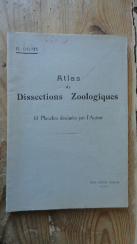 ATLAS DISSECTIONS ZOOLOGIQUES AVEC PLANCHES VIGOT FRERES - Photo 1/7