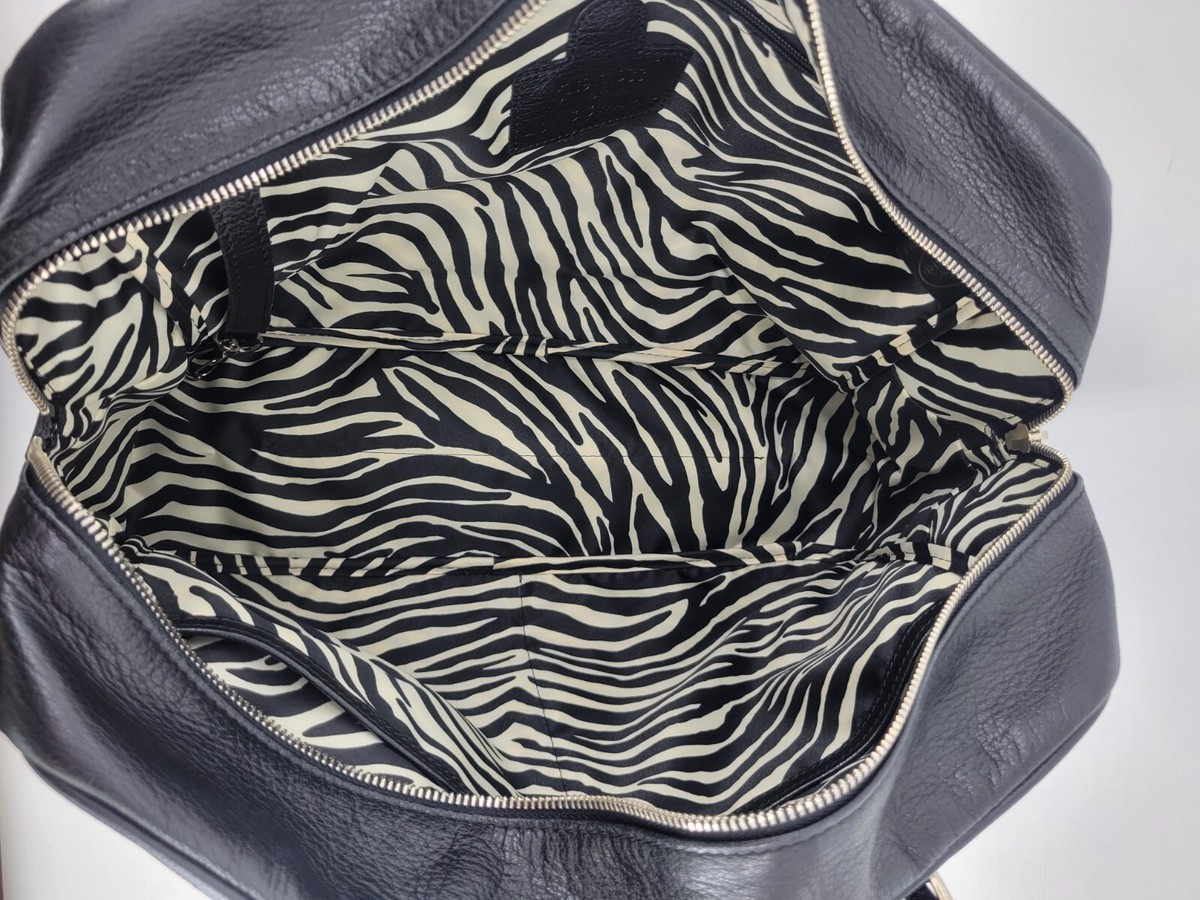 Kate Moss for Longchamp Paris Black Leather Shoulder Bag: US