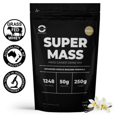 4.5kg MASS GAINER POWDER WHEY ISOLATE & CONCENTRATE WEIGHT SERIOUS VANILLA