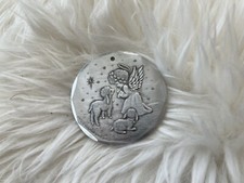 1997 Wendell August Forge Angel with Lambs Ornament Keepsake