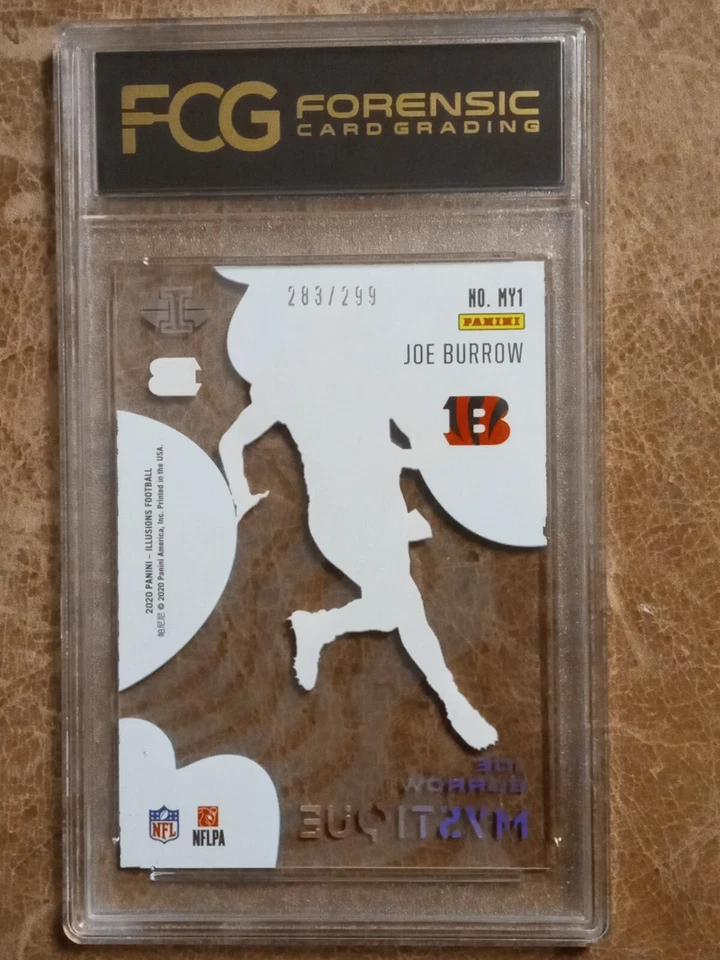 2020 Joe Burrow Illusions Rookie /299 FCG 9 - Image 2 of 2