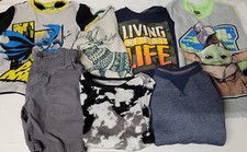 Lot Of 7 Boys Tops, Shorts, Pajamas, Athletic, Cat  Jack, Wonder Nation