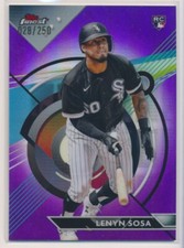 2023 Finest Base Purple #49 Lenyn Sosa /250 - Chicago White Sox Rookie Rc Card