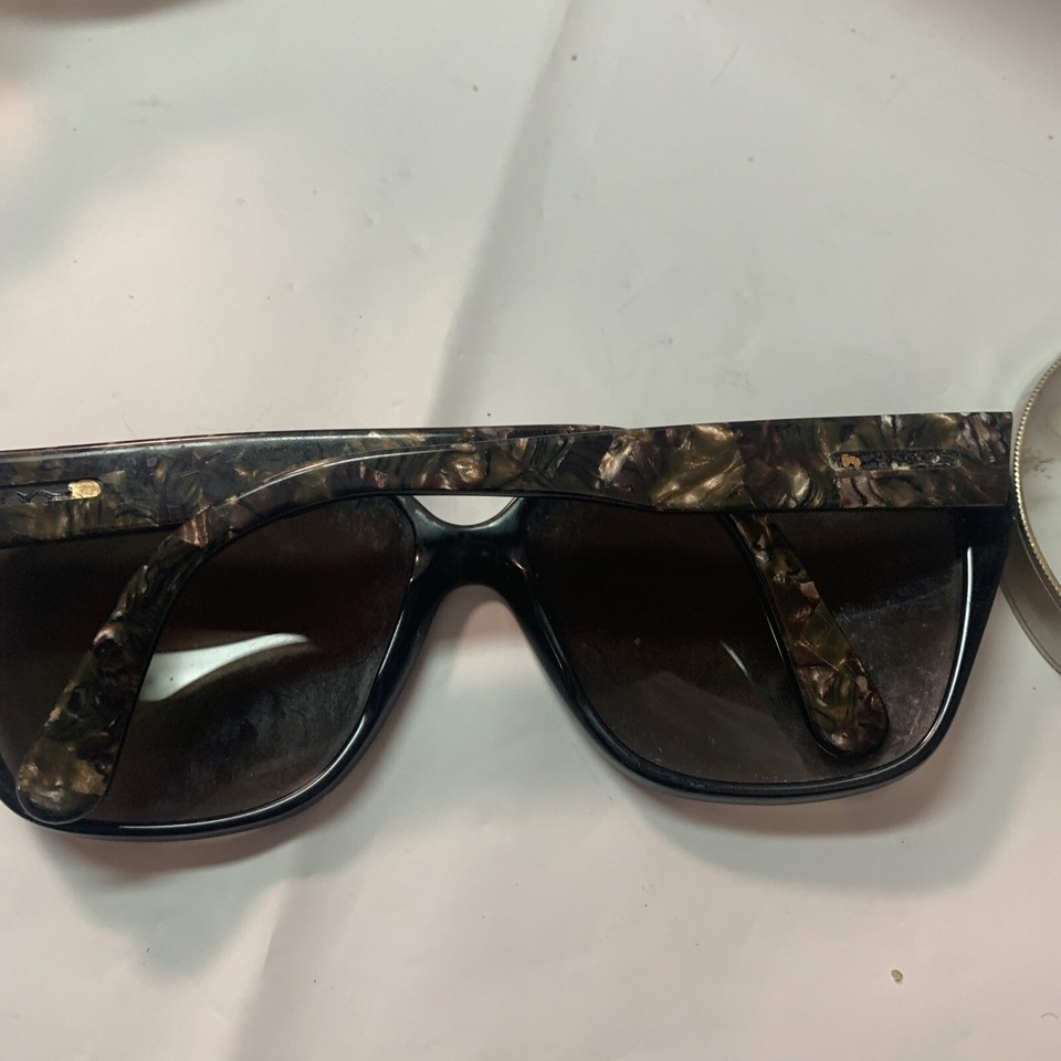 Vtg Luxottica Avant Garde Italy 1412 Sunglasses Black Multi Looks Prada