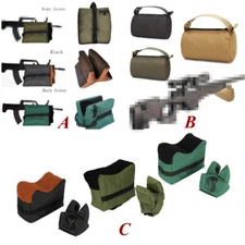 Rifle Gun Bench Rest Stand Front Rear Bag Sand Bags Shooting Range Hunting Set