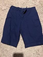 Polo Ralph Lauren Shorts Boys 12 Blue Twill Casual Classic Chino Preppy Uniform