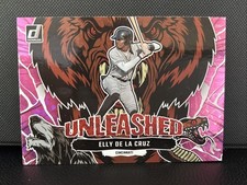 2023 PANINI DONRUSS UNLEASHED U7 ELLY DE LA CRUZ PINK FIREWORKS