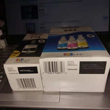 Epson genuine  774 black and Epson Genuine 664 Color Ink  New! EXP 2025