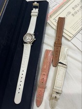 Chopard Happy Sport Watch with Diamonds & Sapphire Good Cond Box