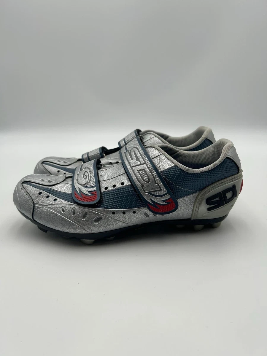 Sidi Giau Mountain Bike Shoes Size 39 Silver Blue Black SPD Cleats MTB Cycling SIDI Silver Mountain Cycling & Shoe Covers for sale | eBay main image 2