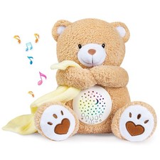 Baby Sleep Soother Happy Bear, Mom's Heartbeat Bear Lullabies White Noise Mac...