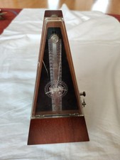 Metronom Taktgeber Holz Vintage DDR VEB Sinfonia funktioniert in OVP