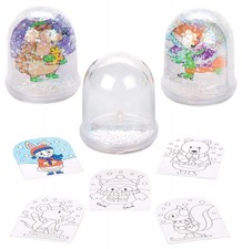 AV449 Winter Waldtiere Schneekugel Bastelset  4er Pack, Bastelset f&uuml;r Kinder,...