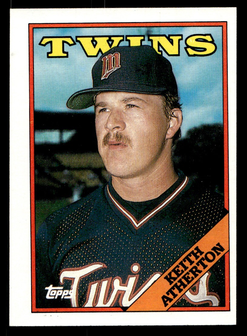 1988 Topps - Keith Atherton Baseball card #451 Minnesota Twins Raw Trading Card