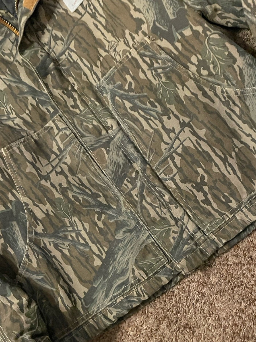 VINTAGE 90s CARHARTT REALTREE MOSSY OAK J63MOT DETROIT JACKET COAT