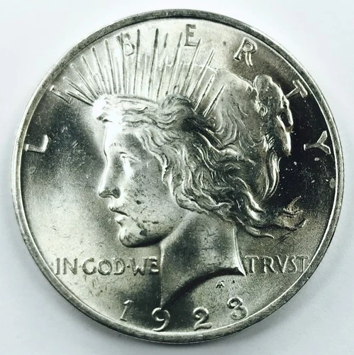 1923 PEACE DOLLAR! GEM BU+! JAW DROPPING FIND! MUST HAVE! SPECTACULAR! NR #P2283
