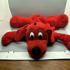 2011 Clifford The Big Red Dog Zoobies Zippered Plush No Blanket Book Stuffable