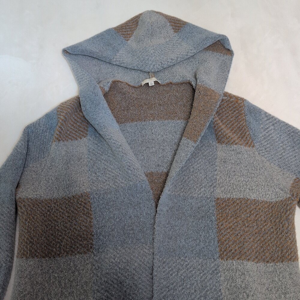 New Direction Hooded Patchwork Knit Cardigan XL - image 5