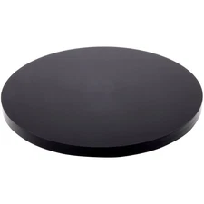 Plymor Black Acrylic Round Standard-Edge Display Base, 6" W x 6" D x 0.375" H
