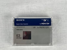 SONY HDM-63VG Videographer Grade 63 Minute HDV Mini DV tape NEW FREE SHIPPING 