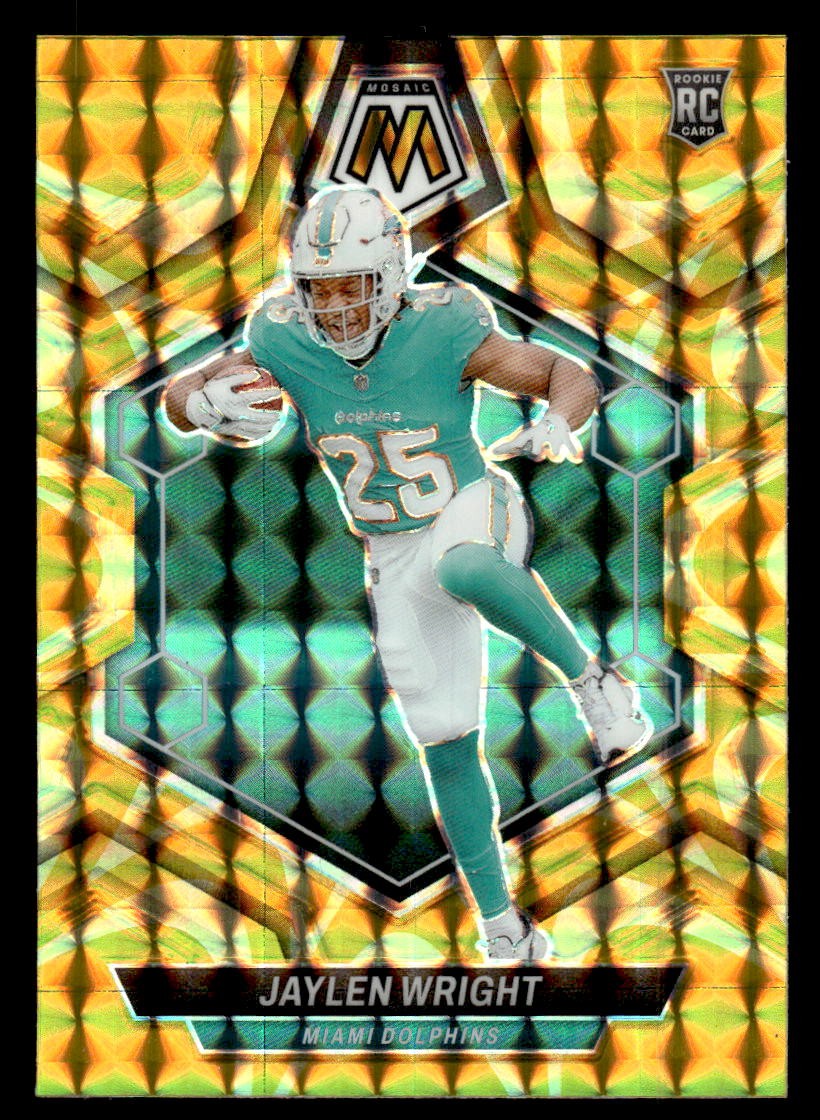 2024 Panini Mosaic #383 Jaylen Wright Mosaic Reactive Yellow