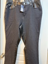 Woman Jean and Faux Leather Pants 17R NWT