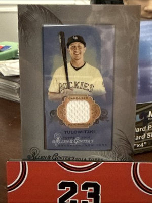 #ad 2014 Alan amp; Ginter Troy Tulowitzki Game Used Patch Mini $4.99