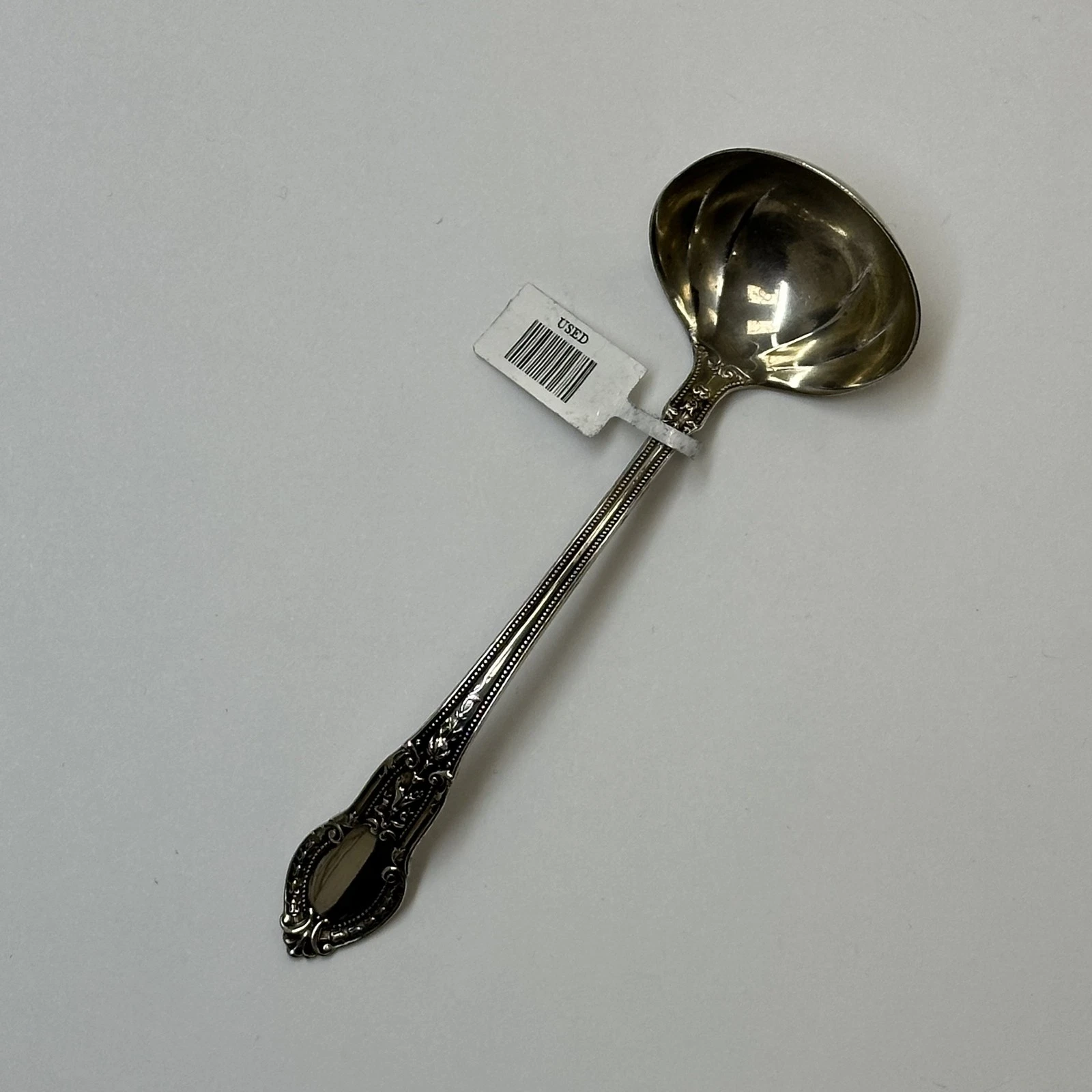 1906 Gorham Tuileries Pattern Sterling Silver Small Sauce Ladle 5" No Mono