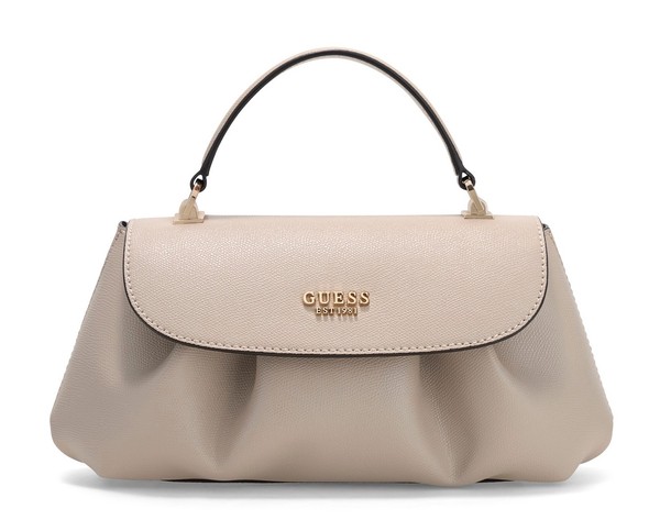 Guess Amorette Top Handle Flap Bag UmhäNgetasche Tasche Taupe Neu-image