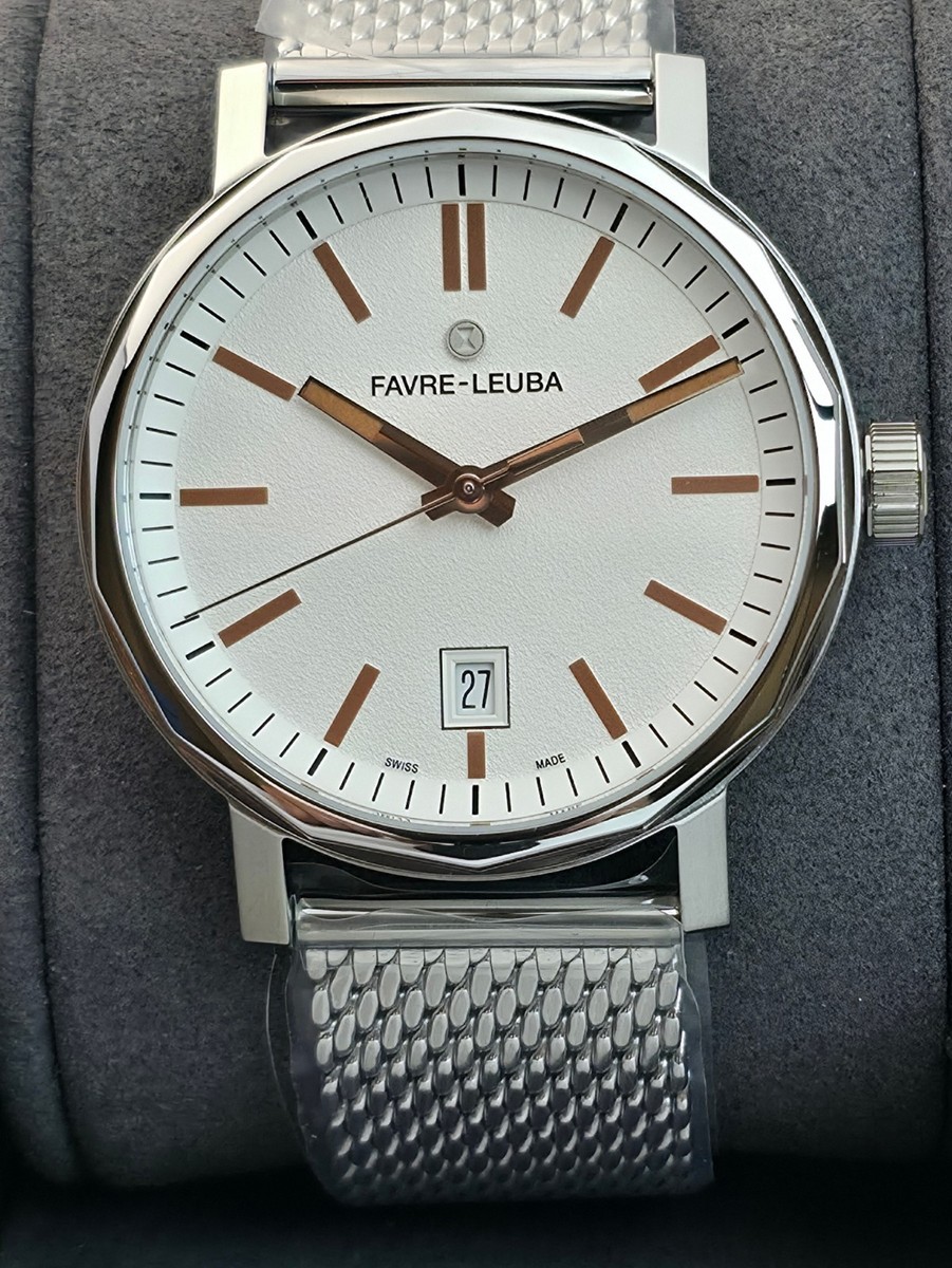 Favre-Leuba Sandow Steel Date 40mm men watch